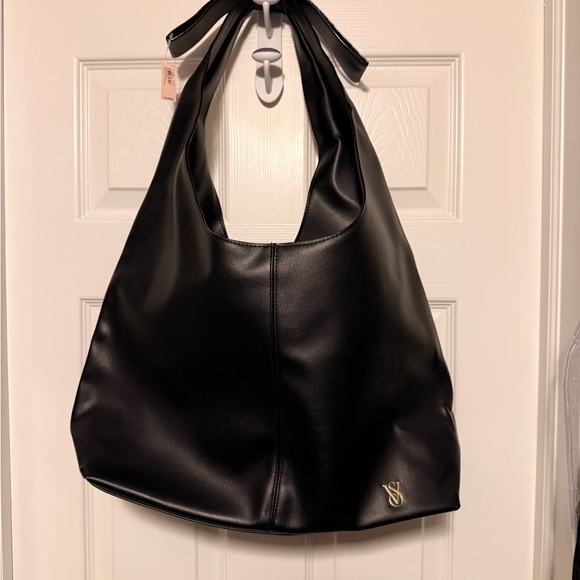 PINK Victoria's Secret Handbags - Victoria Secret Black Leather Women's Bag nwt